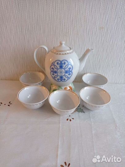 Чайный сервиз СССР фарфор RPR Рига