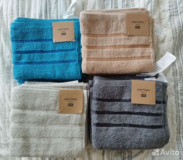 Махровые полотенца новые 6 шт. + 2 шторы