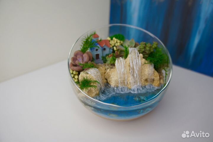 Флорариум с суккулентами мини Подарок