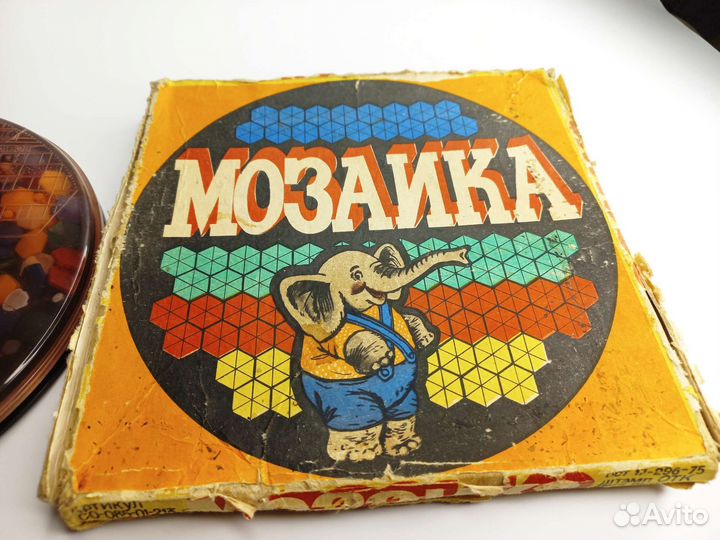 Мозаика игра СССР 1972 слон
