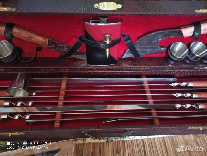 Набор для шашлыка в футляре, новый