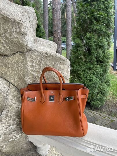 Сумка Hermes birkin 35 см. Кожа Clemence