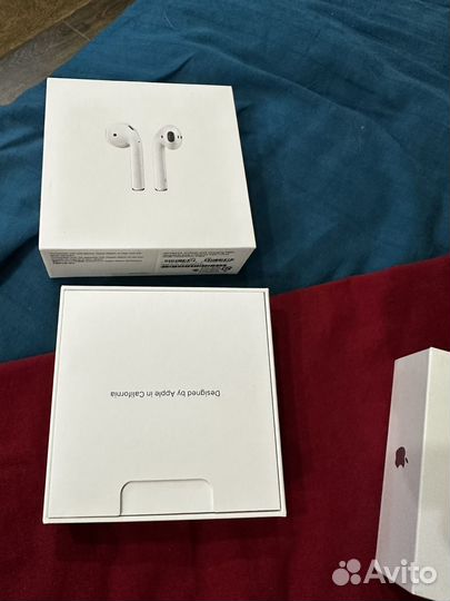 Коробка от Беспроводных наушников Airpods 2