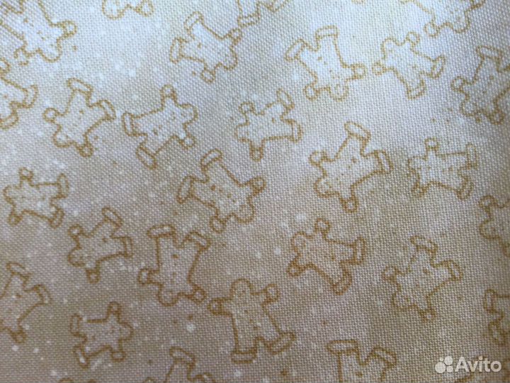 Американский хлопок «Пряничные человечки» 86*110см