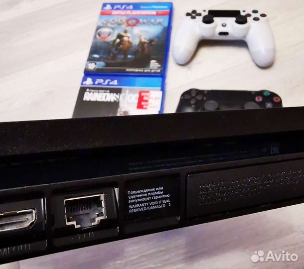 Sony PS4 Slim 1tb / 2 геймпада / игры
