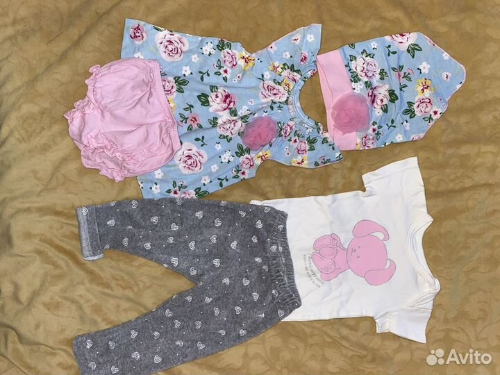 Одежда на девочку пакетом 68,74
