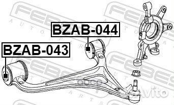 Сайлентблок рычага MB C(W203) перед.нижн. bzab0