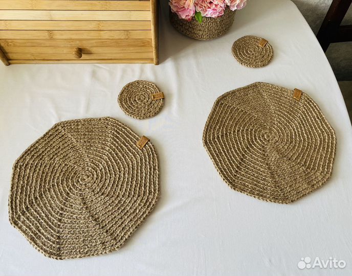 Сервировочная салфетка из джута