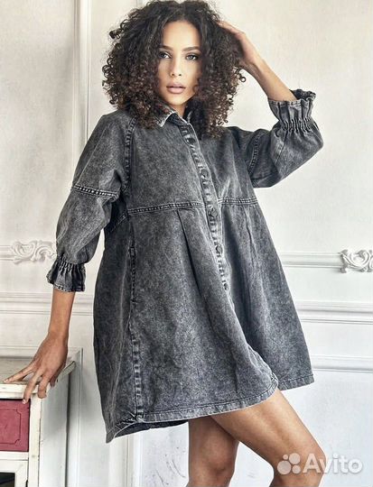 Джинсовое платье