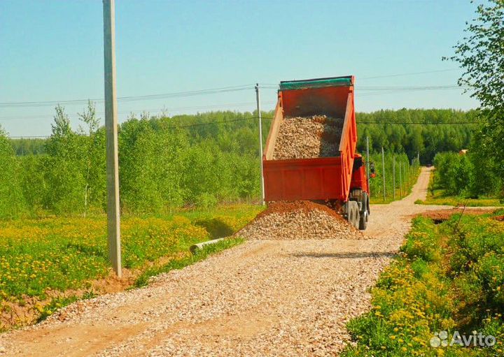Вывоз снега Песок щебень отсев услуги самосвала