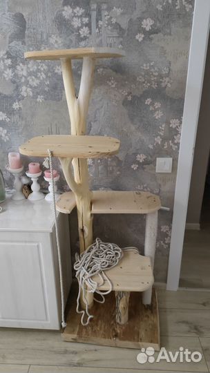 Когтеточка домик для кошки(дерево)