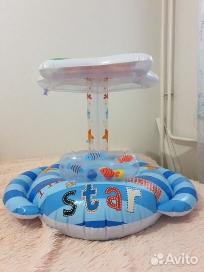 Круг для плавания с козырьком