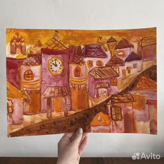 Детские рисунки А3 на конкурс, в школу, изо