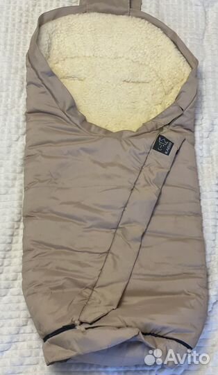 Зимний конверт в коляску на овчине до 3 лет