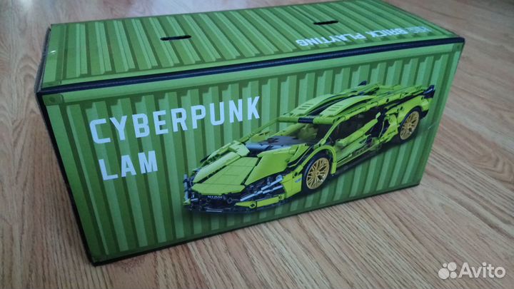 Новый Lamborghini Sian Black/Green Лего аналог