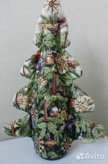 Чехол на бутылку новогодняя елка гобелен