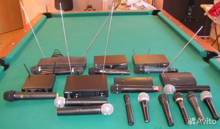 Микрофоны Pro Вокал Shure Sennheiser Радио & XLR