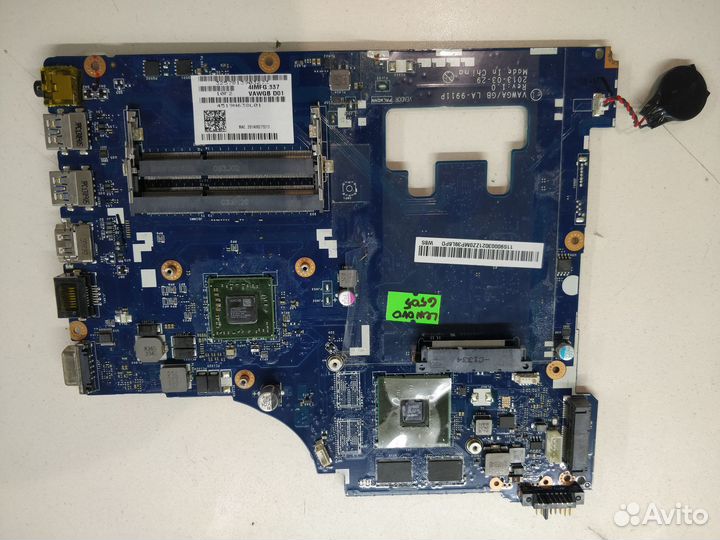 Мат. плата LA-9911P vawga/GB Rev: 1.0 на запчасти