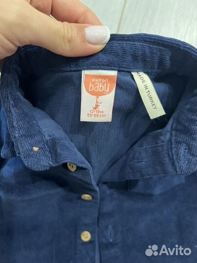 Вельветовая рубашка котон