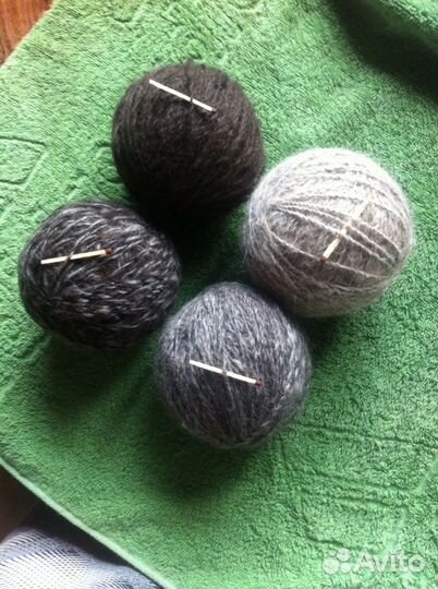 Прядение собачьей и овечьей шерсти. Есть шерсть в