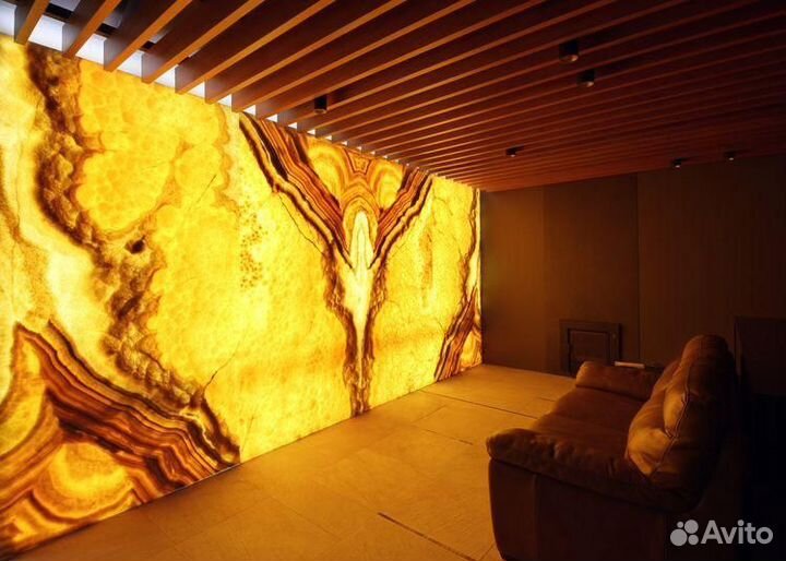 Оникс. декор стен. стол из камня. панно