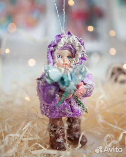 Ватные игрушки. Новогодние игрушки