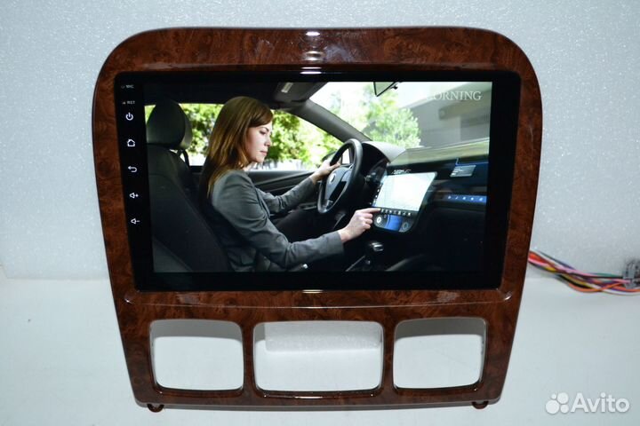 Android магнитола для Mercedes S W220, есть Teyes