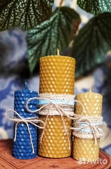 Свечи восковые из вощины