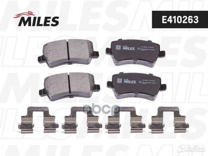 Колодки тормозные дисковые E410263 Miles