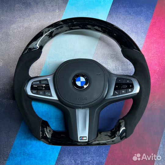 Руль BMW для G серии с карбоном и анатомией