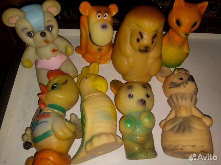 Резиновые игрушки СССР с клеймом