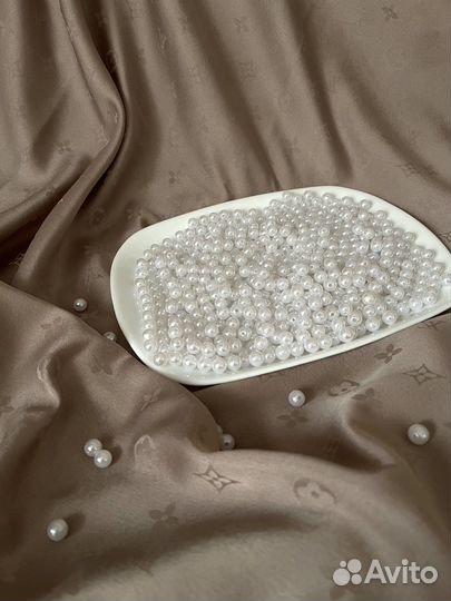 Бусины 0,6см/6мм для рукоделия/плетения сумок