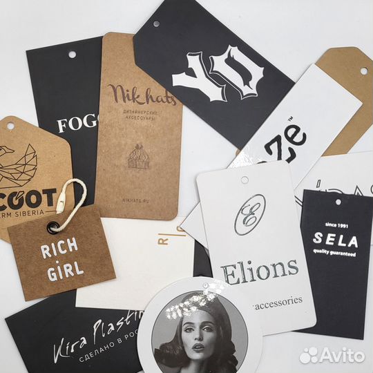 Изготовление бирок/печать бирок/картонный ярлык