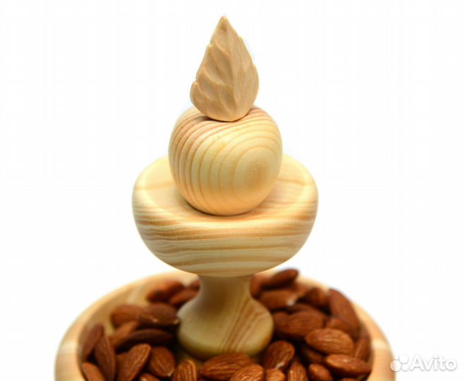 Конфетница-этажерка деревянная «Яблочко» 3 яруса