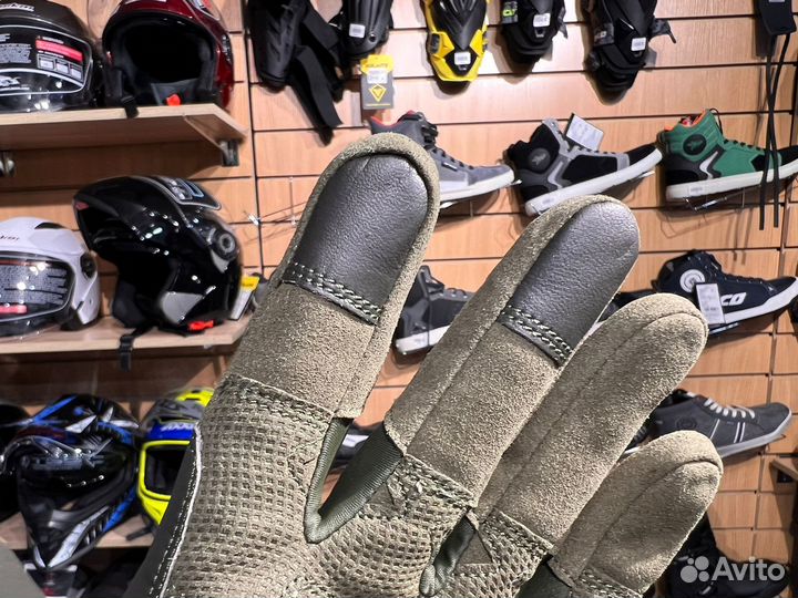 Мото перчатки зеленые экипировка тактика