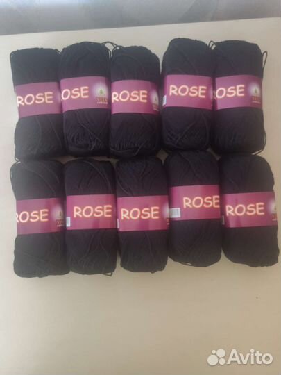 Пряжа rose хлопок мерсеризованный