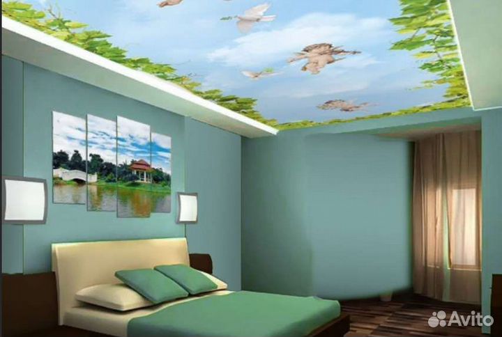 Фреска на потолок, на стену