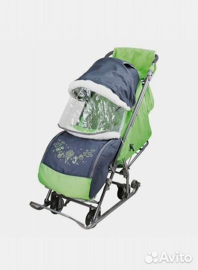 Детские санки коляска ника