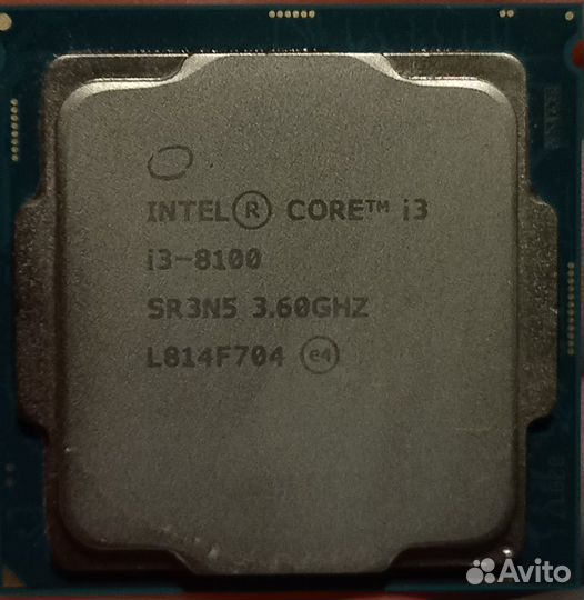 Процессор intel core i3-8100