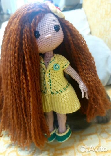 Кукла ручной работы с одеждой