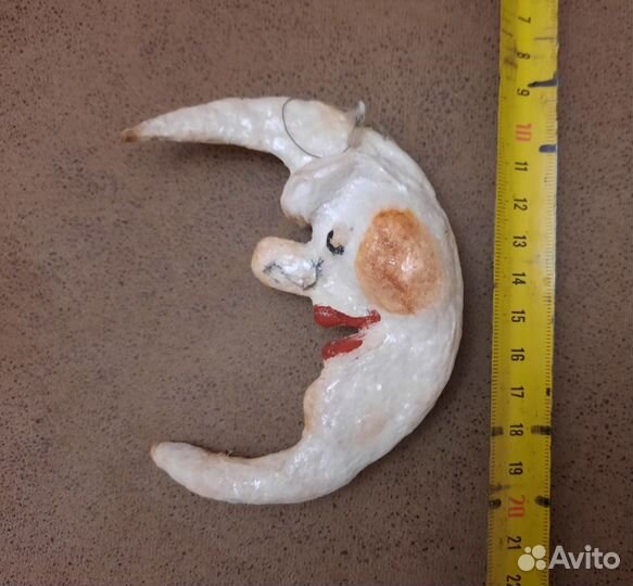 Ёлочная игрушка медальон, космос, УССР