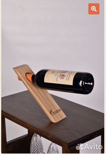 Деревянная подставка-держатель для винных бутылок