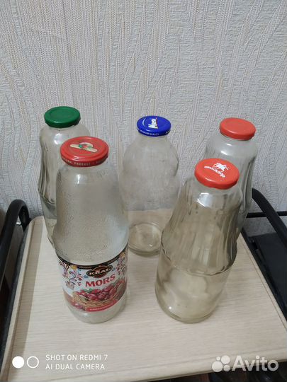 Стеклянная бутылка 1 л