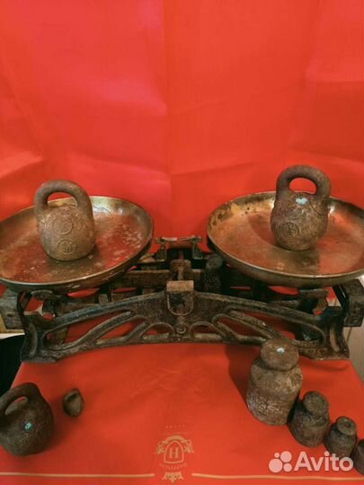 Весы старинные, рабочие, на 10 кг