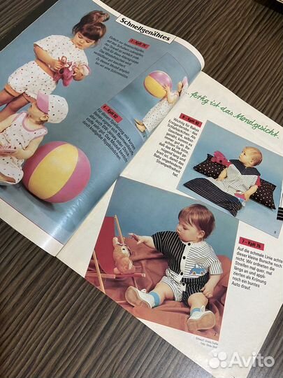 Журнал с выкройками для детей baby, Германия