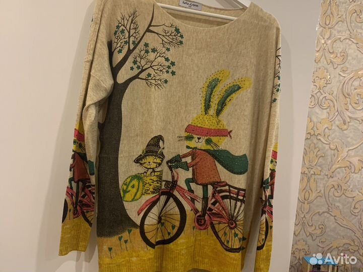 Джемпер оверсайз до 52