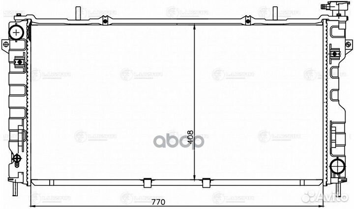Радиатор охл. для а/м Dodge Caravan (00) /Chrys