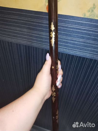 Трость Золотой орёл (бамбук, металл, латунь)