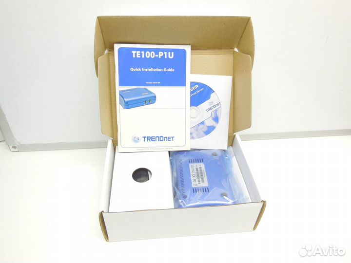 Принт Сервер trendnet TE100-P1U USB Print Server предупреждение: Принтеры GDI и SPL не поддерживаютс