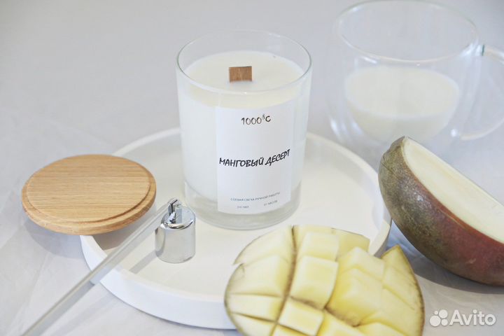 Ароматическая свеча ручной работы